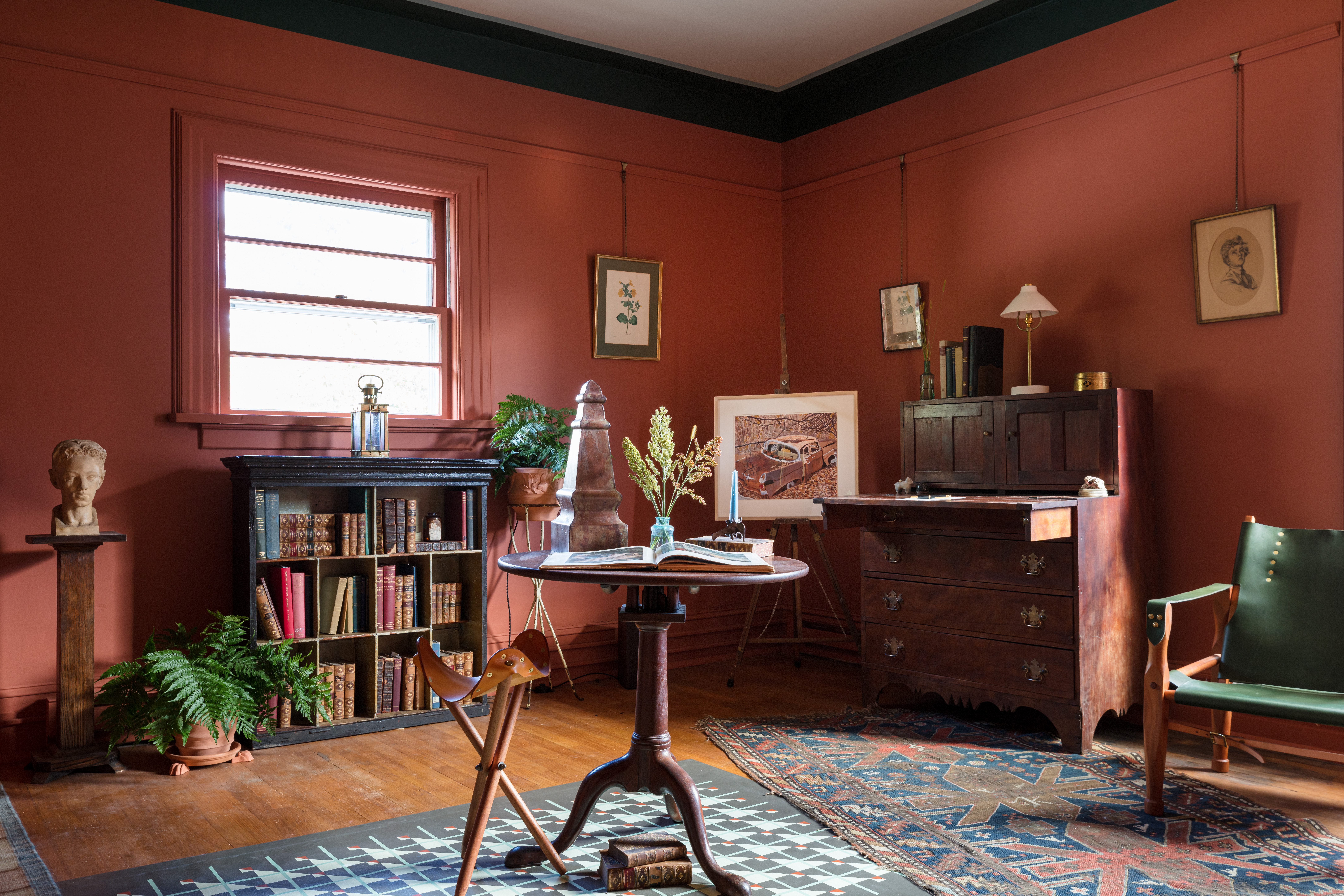 The 2022 Kingston Design Connection Showhouse's study designed by Quittner and Worth Preserving